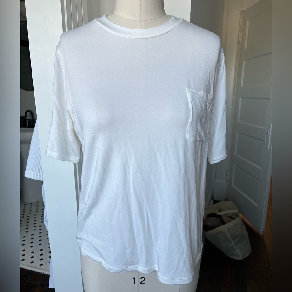 Summersalt white pocket T-shirt